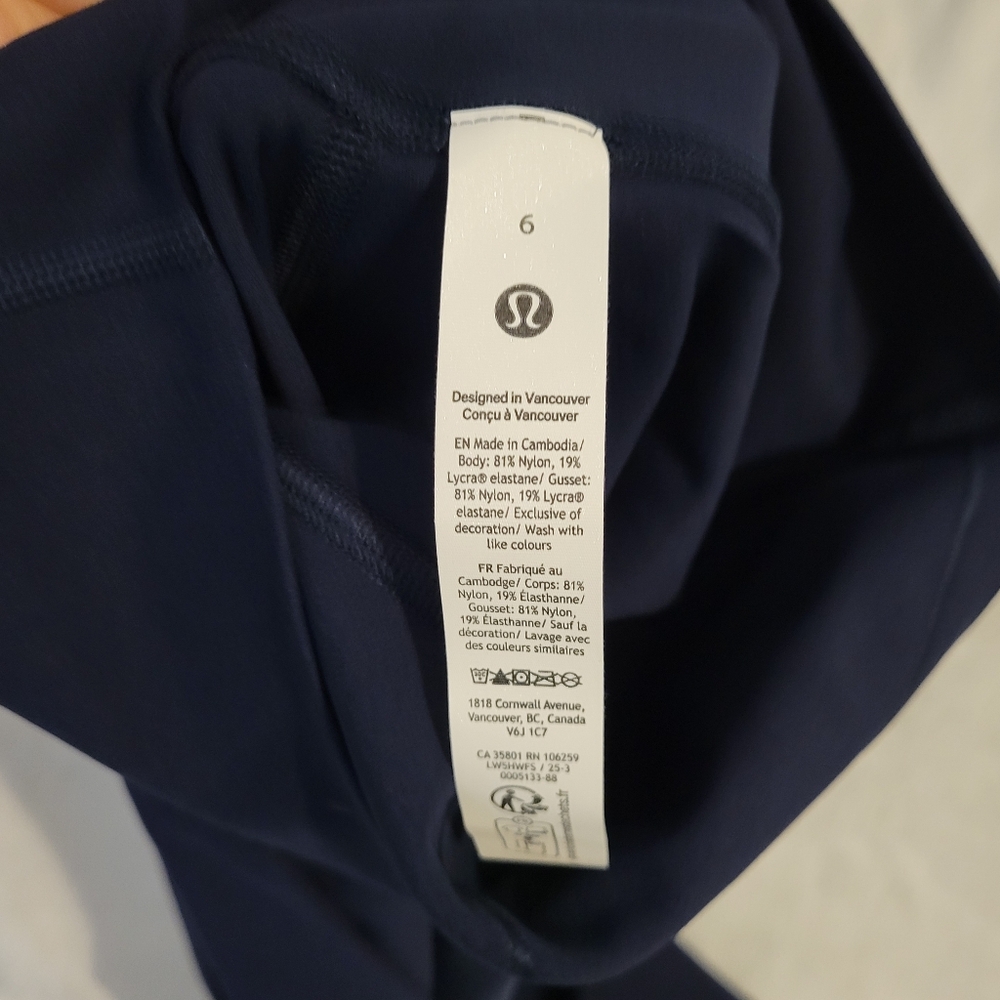 Lululemon Align Navy Leggings size 6 lenghr 28 New with tags - Picture 11 of 12